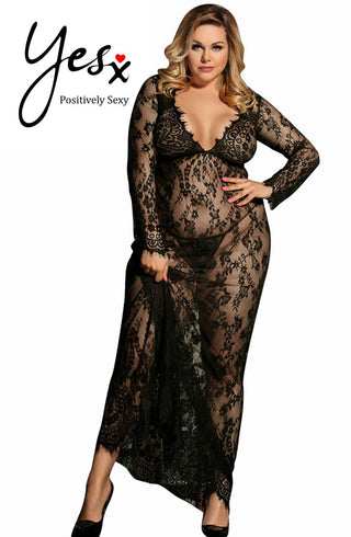 YesX YX826Q Long Gown & Thong