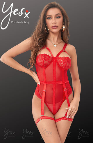 YesX YX858 Red Bodysuit