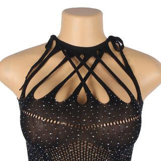 YesX YX865 Sparkle Rhinestone Fishnet