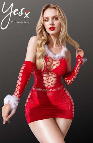 YesX YX877 Christmas Sexy Bodystocking Dress