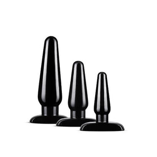 Anal Adventures Basic Plug Kit Black - Dr. Bear Inc