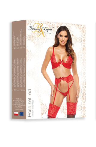 Beauty Night BN6696 Rose Set Red