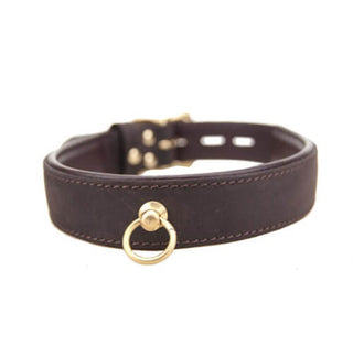 BOUND Nubuck Leather Choker with 'O' Ring - Dr. Bear Inc