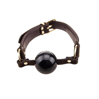 BOUND Nubuck Leather Solid Ball Gag - Dr. Bear Inc