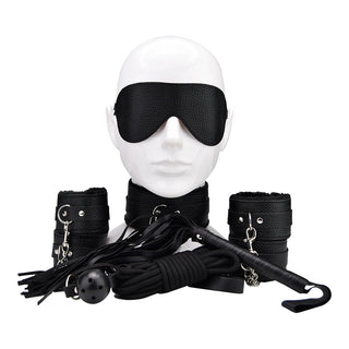 Bound to Play Beginner's Bondage Kit Black (8 Piece) - Dr. Bear Inc