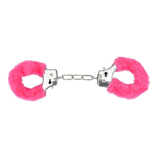 Bound to Play. Heavy Duty Furry Handcuffs Pink - Dr. Bear Inc