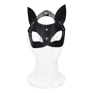 Bound to Play Kitty Cat Face Mask Black - Dr. Bear Inc