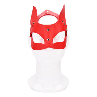 Bound to Play Kitty Cat Face Mask Red - Dr. Bear Inc