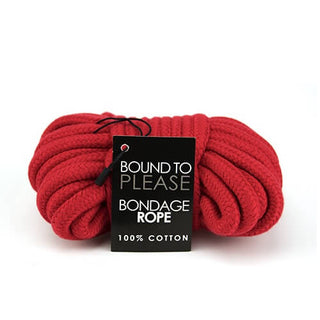 Bound to Please Bondage Rope Red - Dr. Bear Inc