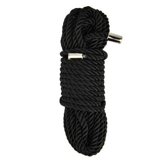 Bound to Please Silky Bondage Rope 10m Black - Dr. Bear Inc