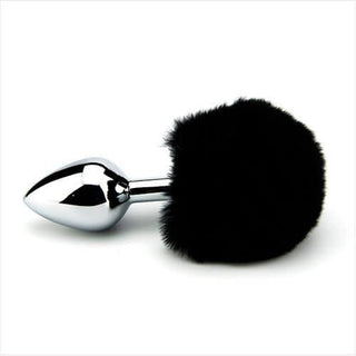 Furry Fantasy Black Bunny Tail Butt Plug - Dr. Bear Inc