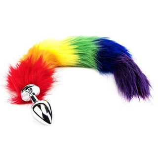 Furry Fantasy Rainbow Tail Butt Plug - Dr. Bear Inc