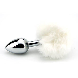 Furry Fantasy White Bunny Tail Butt Plug - Dr. Bear Inc