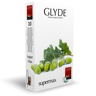 Glyde Ultra Super Max Vegan Condoms 10 Pack - Dr. Bear Inc