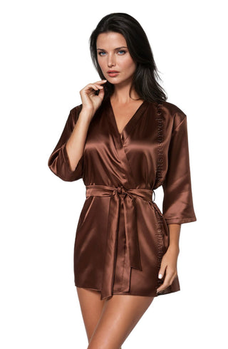 Irall Aria Dressing Gown Chocolate