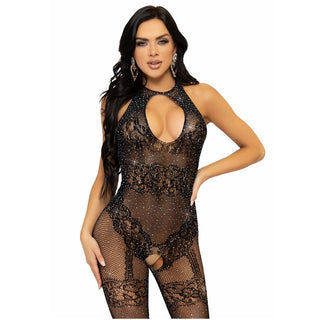 Leg Avenue Sparkle Seamless Bodystocking - Dr. Bear Inc