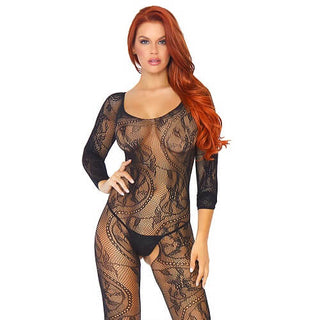 Leg Avenue Swirl Lace Bodystocking - Dr. Bear Inc