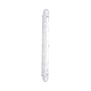 Loving Joy 18 Inch Double Ended Dildo Clear - Dr. Bear Inc