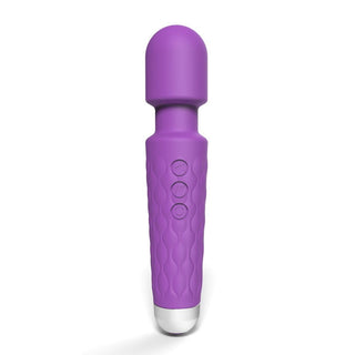 Loving Joy 20 Function Wand Vibrator Purple - Dr. Bear Inc