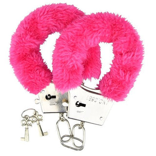 Loving Joy Furry Handcuffs Pink - Dr. Bear Inc