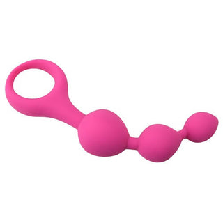 Loving Joy Triple Ripple Anal Beads - Pink - Dr. Bear Inc