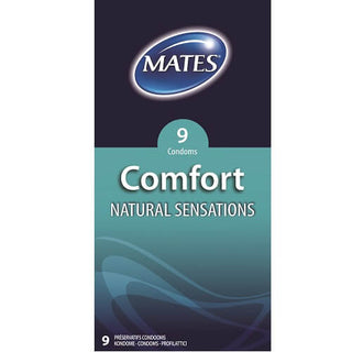 Mates Comfort Natural Sensations Condoms 9 Pack - Dr. Bear Inc