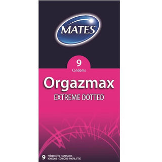 Mates Orgazmax Extreme Dotted Condoms 9 Pack - Dr. Bear Inc