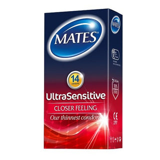 Mates Ultra Sensitive Condoms 14 Pack - Dr. Bear Inc