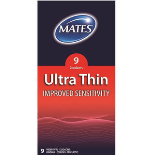 Mates Ultra Thin Condoms 9 Pack - Dr. Bear Inc