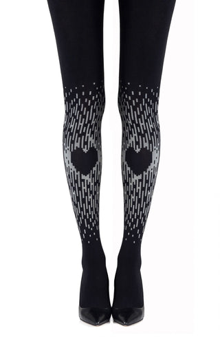 Zohara "Spread The Love" Grey Print Tights