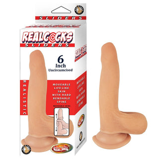 RealCocks Sliders 6 Inch Uncut Dildo Vanilla - Dr. Bear Inc